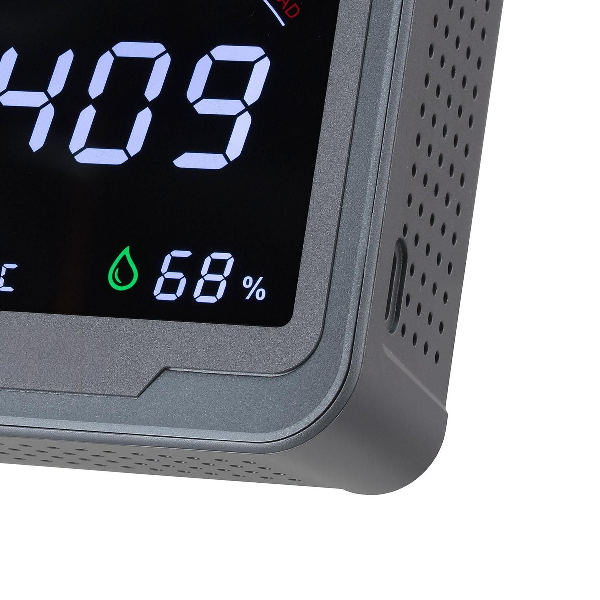 Carbon Dioxide Monitor, CO2 Controller with Temperature and Humidity Display, NDIR Sensor, CO2 Sensor for Outdoors, Home, Office, Car, Wall-Mounted Use