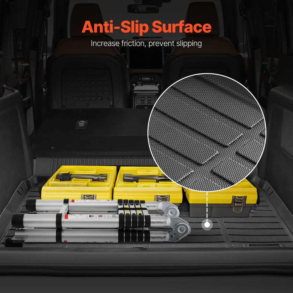 Cargo Mat Compatible with Ford Bronco Sport 2021 2022 2023 2024, Precise Fit Trunk Mat, 3D Scanning Durable TPE Trunk Protector Replacement, Black (1PCS)