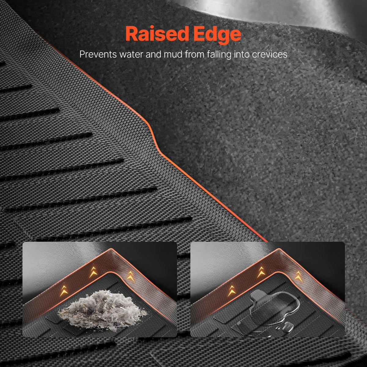 Cargo Mat Compatible with Tesla Model Y 2020-2024, Precise Fit Trunk Mat for SUVs, TPE Trunk Protector Replacement, Black (1PCS)