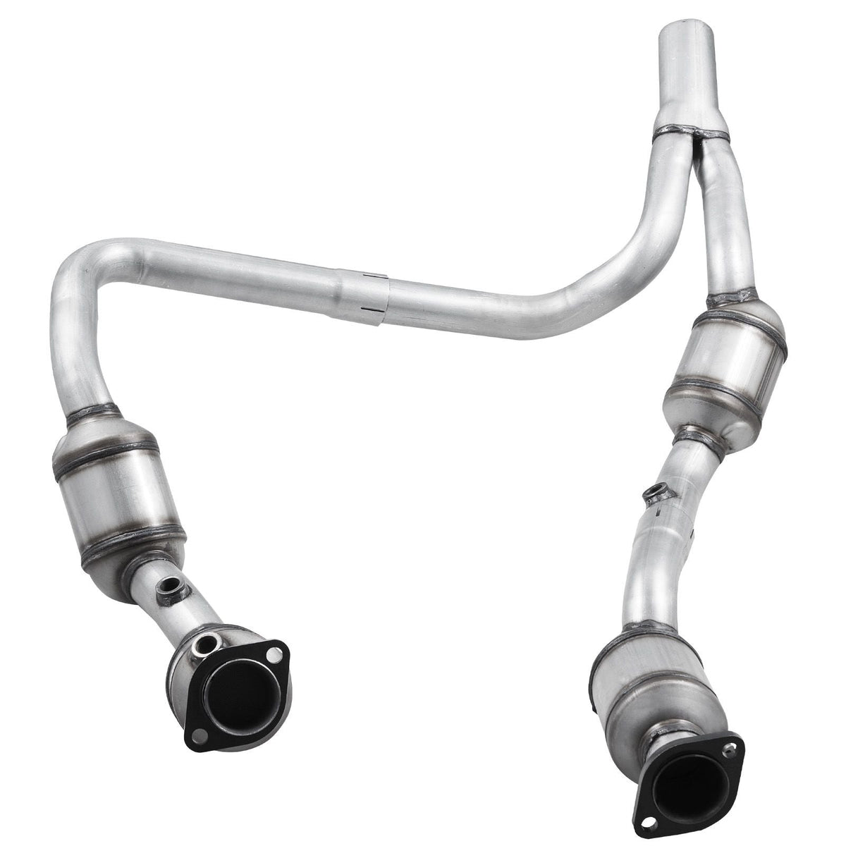 Catalytic Converter, 2 Pack, Compatible with 2007-2009 Jeep Wrangler 3.8L V6, Front, Right, Replacement OE 50482, Stainless Steel Material High Flow Converter, for Exhaust Gas Purification