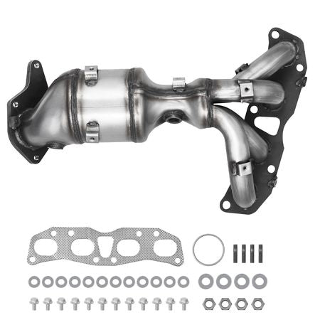 Catalytic Converter, Compatible with Nissan Altima 2007 2008 2009 2010 2011 2012 2013 2.5L L4, Front, Replacement OE 674-933, Stainless Steel High Flow Converter, for Exhaust Gas Purification