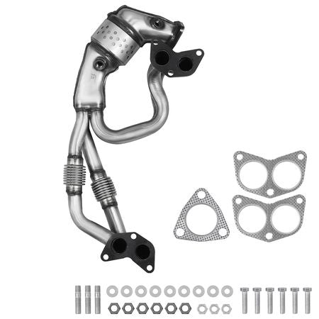 Catalytic Converter, Compatible with Subaru Forester Impreza Legacy Outback/ SAAB 9-2X, 2.5L H4, Front, Replacement OE 16564, Stainless Steel High Flow Converter, for Exhaust Gas Purification