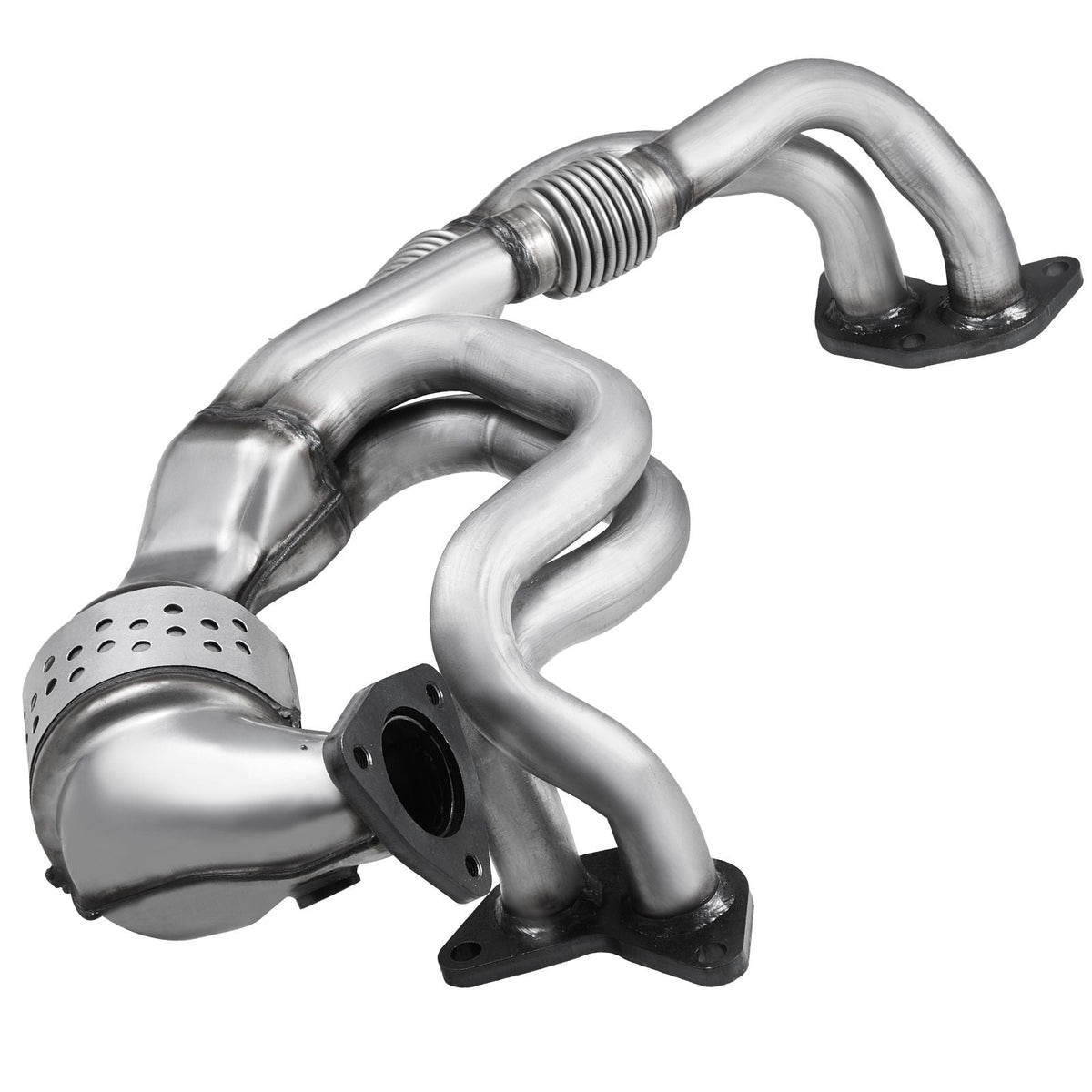 Catalytic Converter, Compatible with Subaru Forester Impreza Legacy Outback/ SAAB 9-2X, 2.5L H4, Front, Replacement OE 16564, Stainless Steel High Flow Converter, for Exhaust Gas Purification