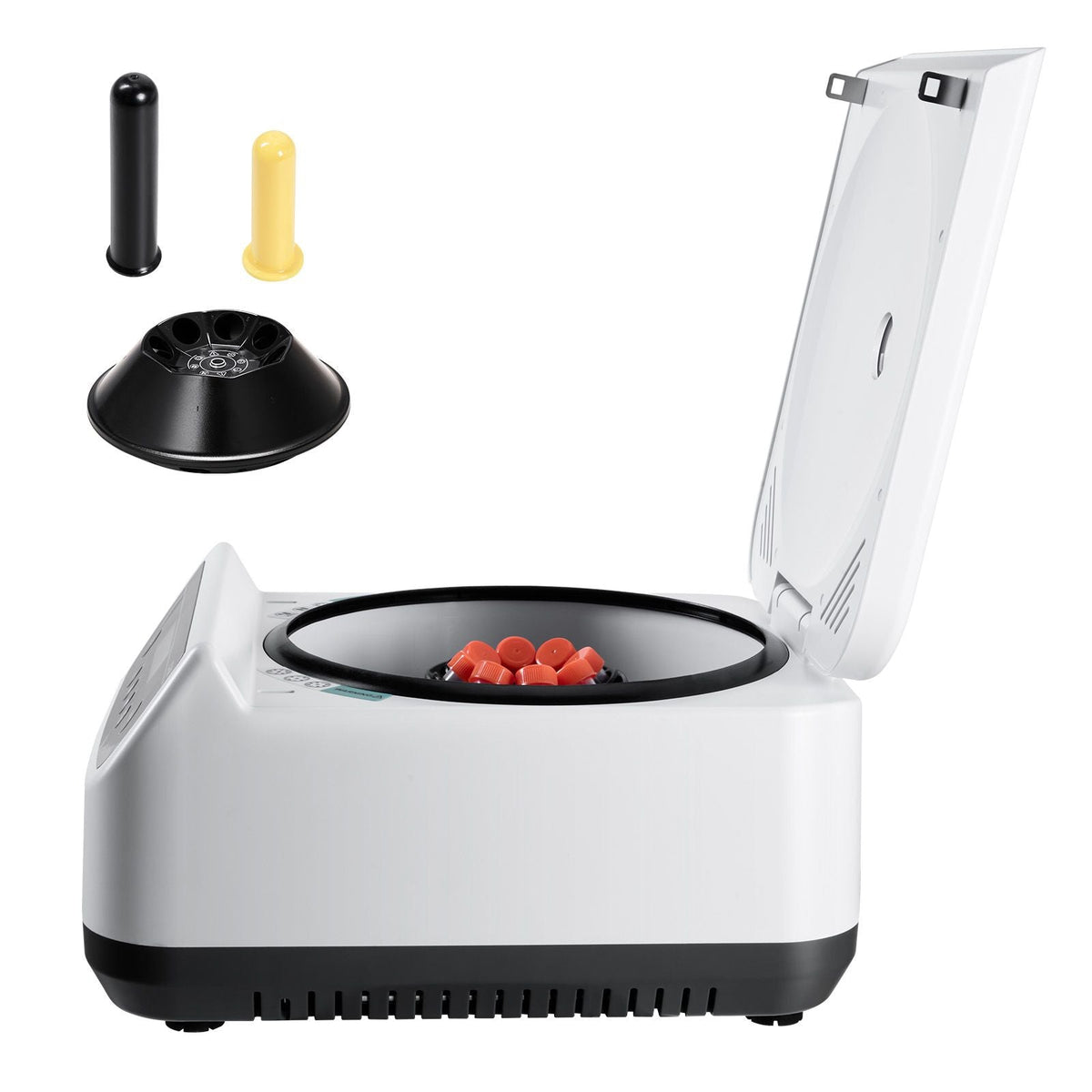 Centrifuge Machine, 100-1900xg RCF Electric Laboratory Centrifuge Machine with 1 Rotor for 2/5/10/15ml Tube Capacity, Low Speed 500-4000rpm with Timer, Widely Used in Various Experiments