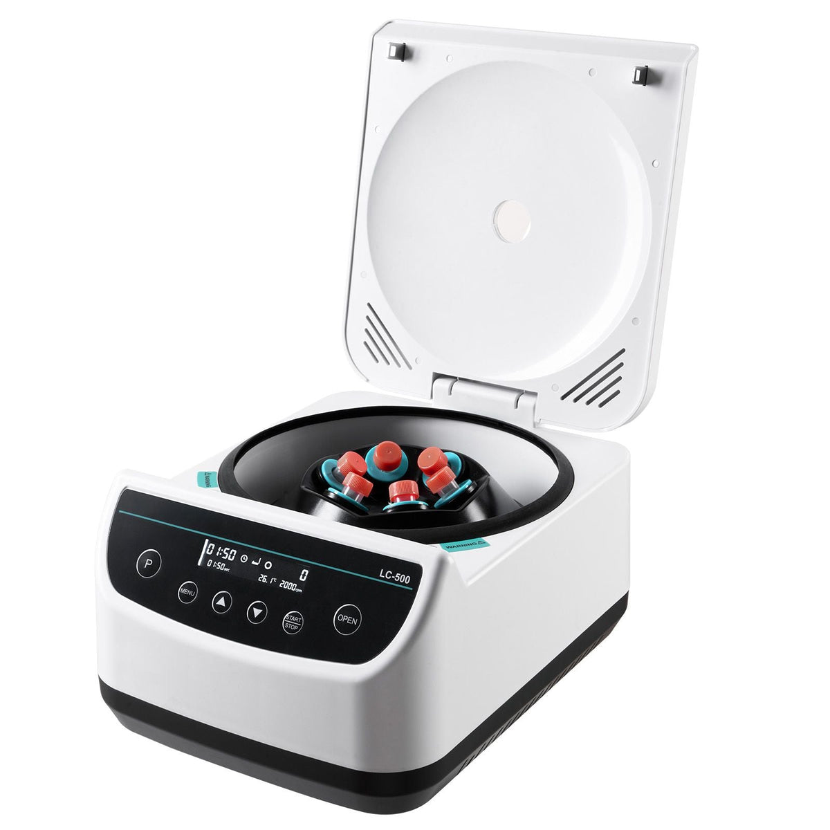 Centrifuge Machine, 100-2100xg RCF Electric Laboratory Centrifuge Machine with 1 Rotor for 2/5/10/15/50ml Tube Capacity, Low Speed 500-4000rpm with Timer, Widely Used in Various Experiments