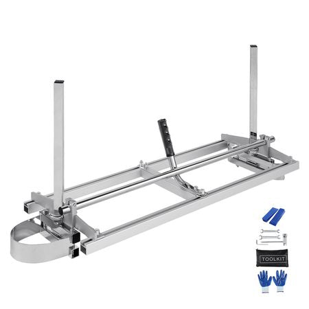 Chainsaw Mill, Portable Sawmill 14"-36" Guide Bar, Galvanized Steel Chainsaw Planking Mill with 0.2"-11.81" Cutting Thickness, Wood Lumber Cross Cutting Saw Mill for Builders and Woodworkers