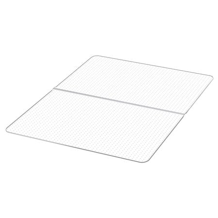 Chair Mat, 60 x 46-inch Office Chair Mat for Low Pile Carpeted Floors, Clear Floor Protector Rug with Studded, Non-Slip & Easy to Clean, Smooth Glide Under Desk Rug for Home Office (Rectangular)