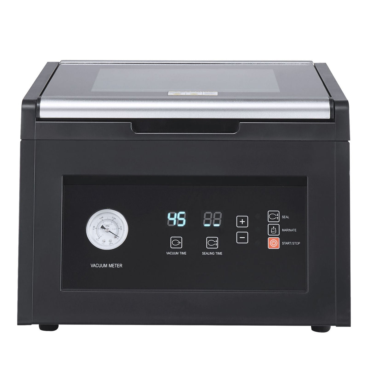 Chamber Vacuum Sealer, 380W Vacuum Pump Power, Vacuum Packing Machine for Wet Foods, Meat, Compact Design with 11.5" Sealing Length, Ideal Commercial Vacuum Sealer for Professional and Home Use
