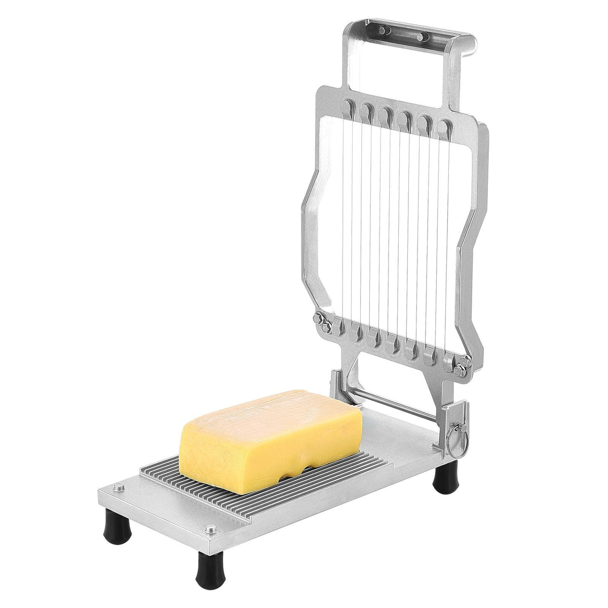 Cheese Cutter with Wire, 0.39" & 0.78" Cheeser Butter Cutting Blade, Detachable Cheese Slicer Wire, Aluminum Alloy Commercial Cheese Slicer with 316 Stainless Steel Knife Wire, Kitchen Cooking