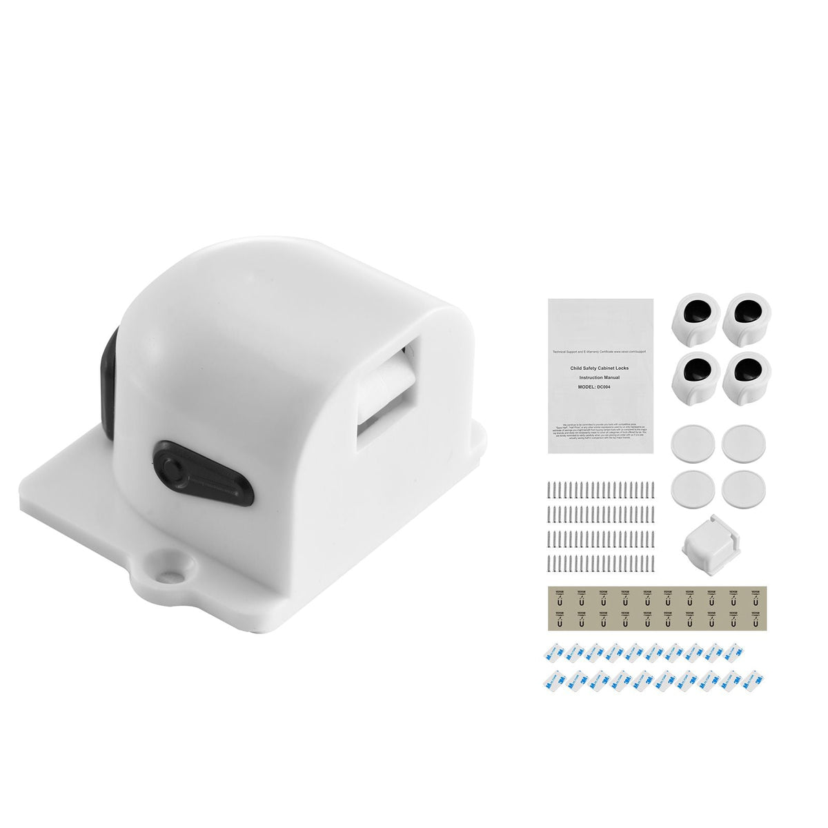 Child Safety Magnetic Cabinet Locks, 20 Packs Baby Proofing Cabinet Locks with 4 Keys & 4 Holders, 2 Installation Choice, 3M Adhesives & Screws Included, Children Proof Cupboard Drawers Latches