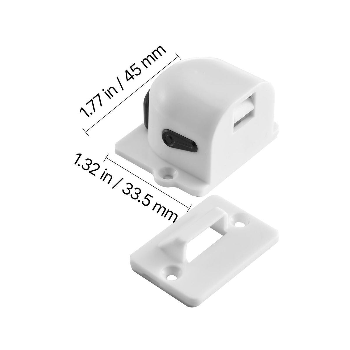 Child Safety Magnetic Cabinet Locks, 20 Packs Baby Proofing Cabinet Locks with 4 Keys & 4 Holders, 2 Installation Choice, 3M Adhesives & Screws Included, Children Proof Cupboard Drawers Latches