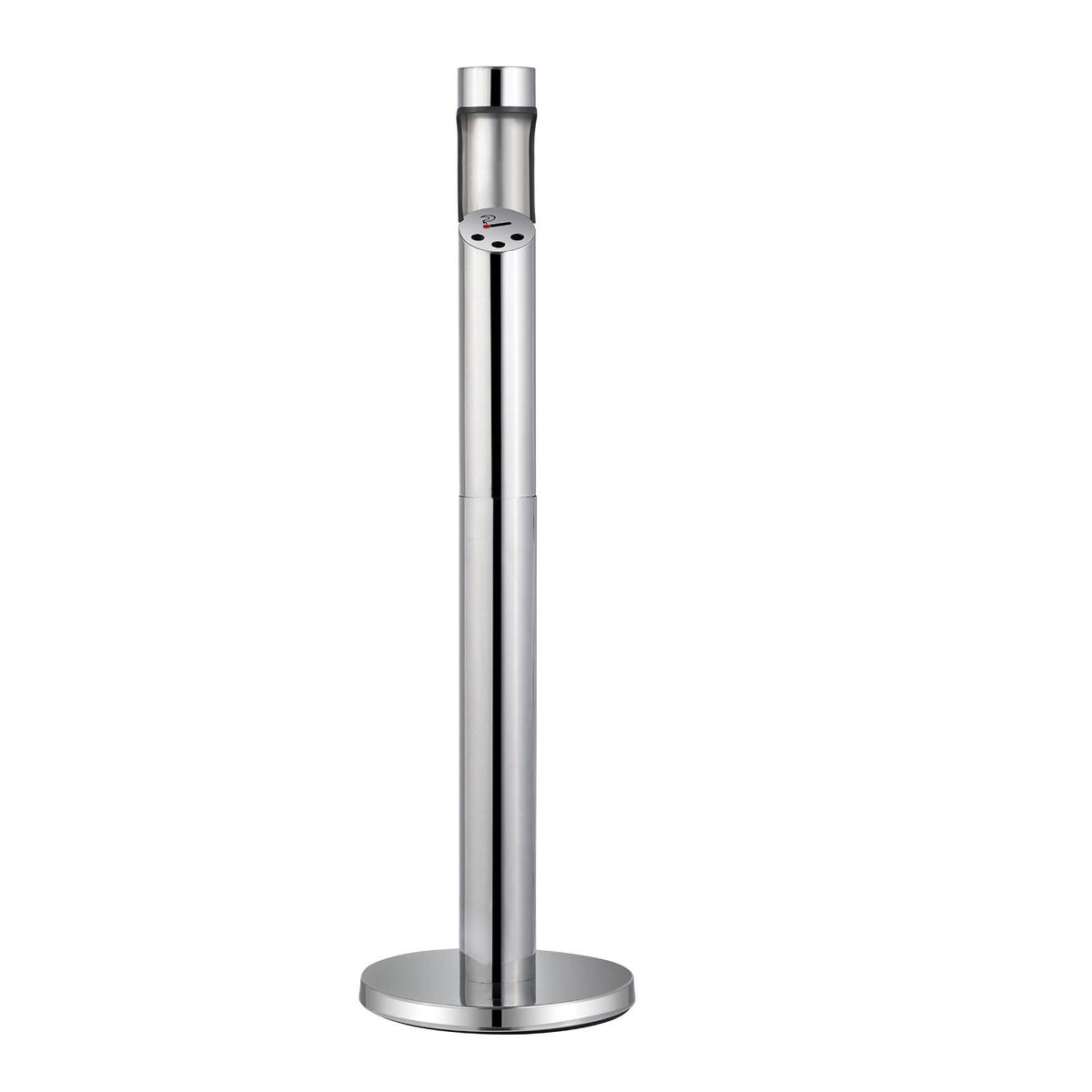 Cigarette Butt Receptacle, Stainless Steel Cylinder Cigarette Butt Container, Freestanding and Weatherproof Outdoor Cigarette Butt Disposal for Garden, Office, Restaurant, Hotel, Bar, Silver