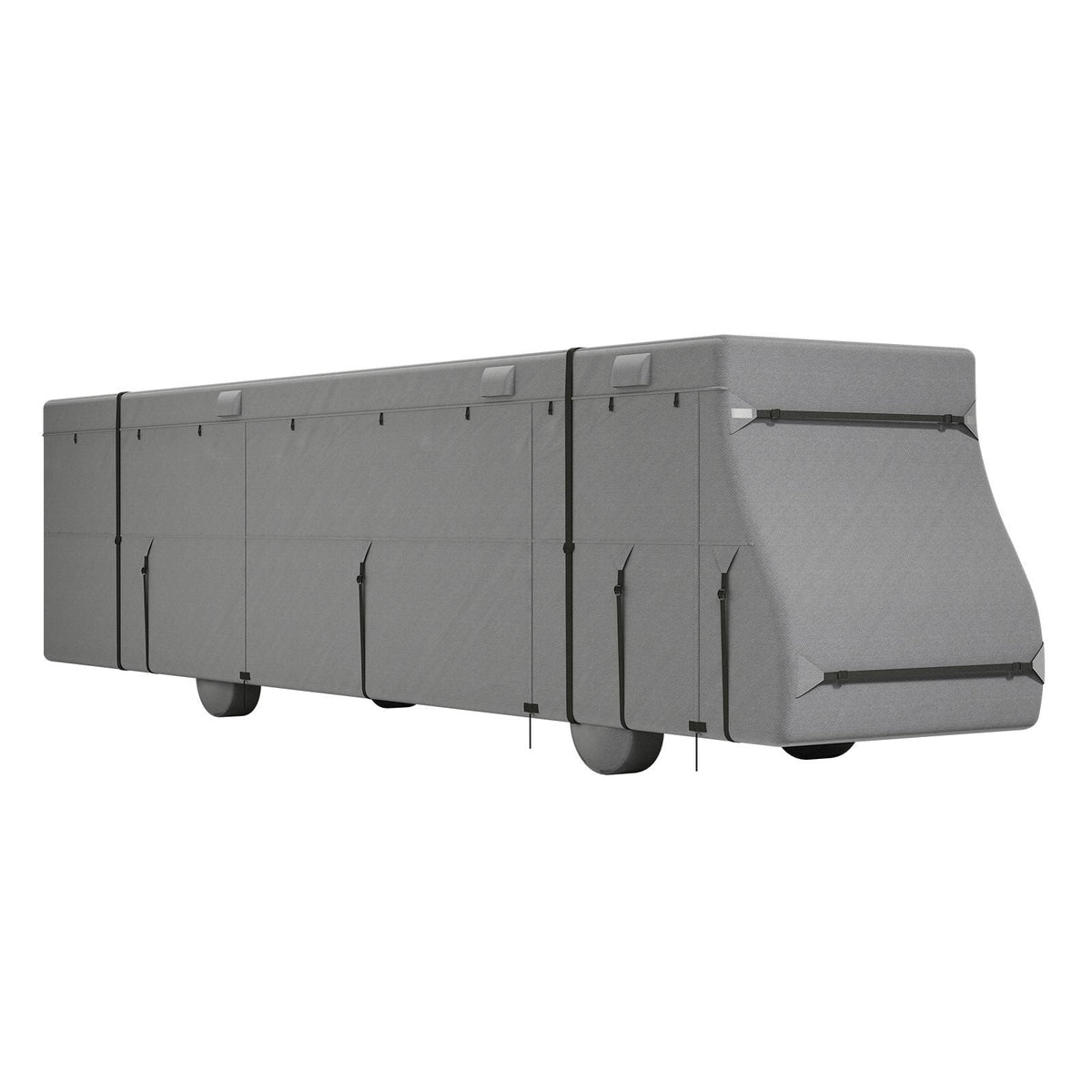 Class A RV Cover, 40-43 ft Motorhome Cover, Non-woven Fabric Motorhome RV Cover, Waterproof, Windproof and Rip-Stop, Camper Cover with Storage Bag, Repair Patches, Straps and Tire Covers