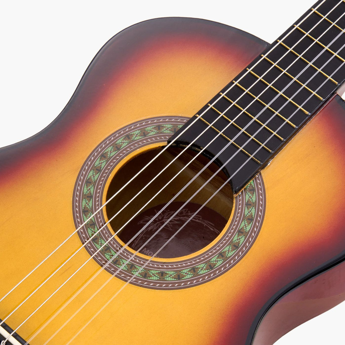 Classical Guitar, 30 Inch, Wood Classical Guitar Starter Kit for Beginners, with Nylon Strings, Gig Bag, Strap, Tuner, Extra Strings, Pick, Capo, Basswood, for Kids Girls Boys Students, Sunburst