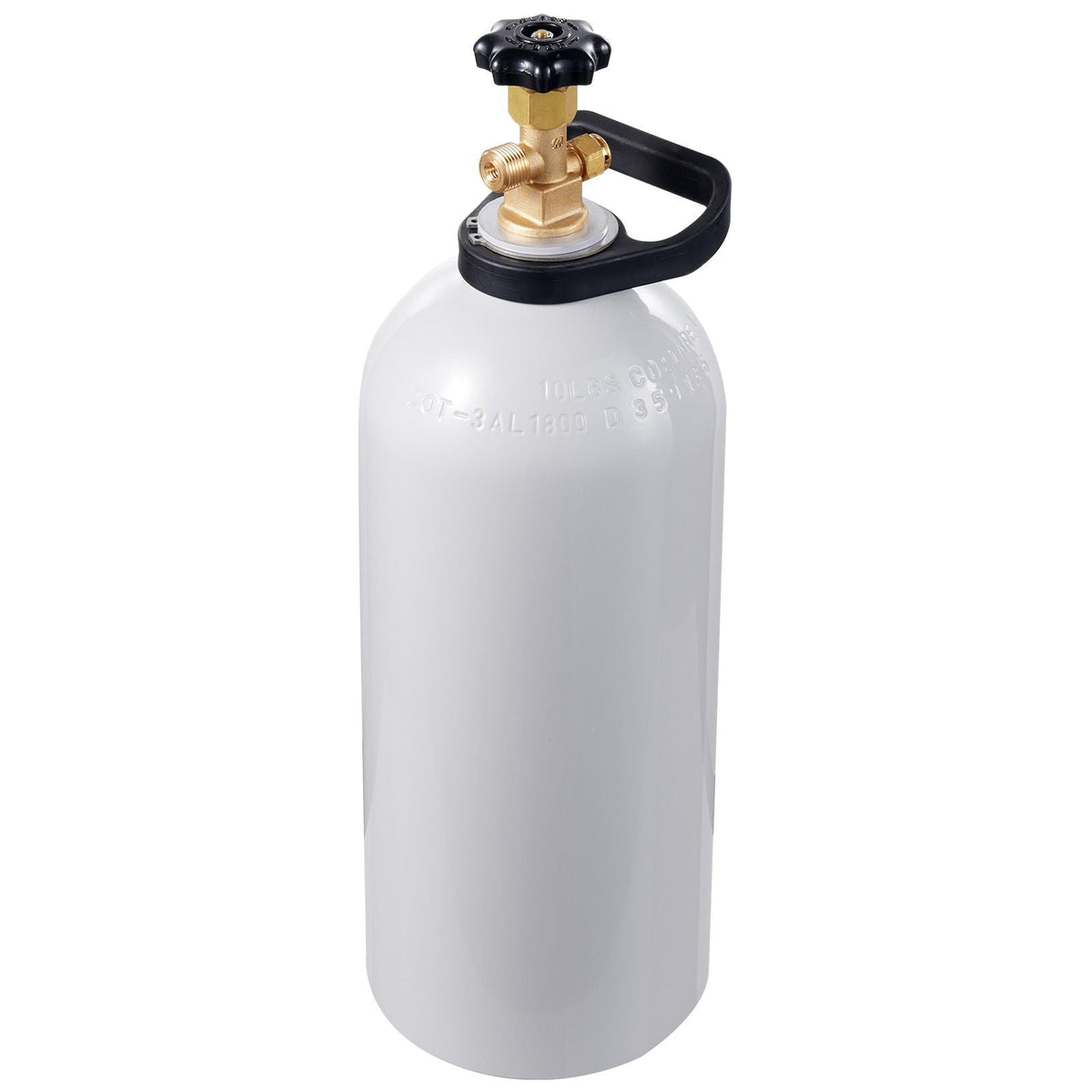 CO2 Tank, 10 lbs New Aluminum Alloy Cylinder, CO2 Air Tank with Light Spray Coating, CGA320 Valve, Handle & Adjustable Pressure, DOT Approved Cylinder for Draft Beer Dispensing and Soda Maker