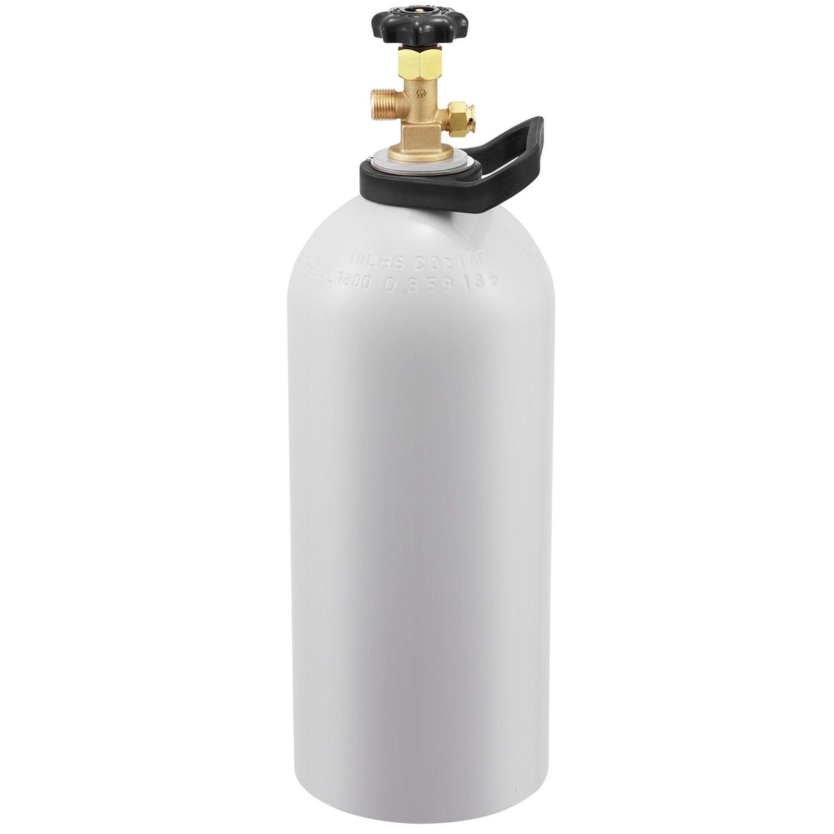 CO2 Tank, 10 lbs New Aluminum Alloy Cylinder, CO2 Air Tank with Light Spray Coating, CGA320 Valve, Handle & Adjustable Pressure, DOT Approved Cylinder for Draft Beer Dispensing and Soda Maker