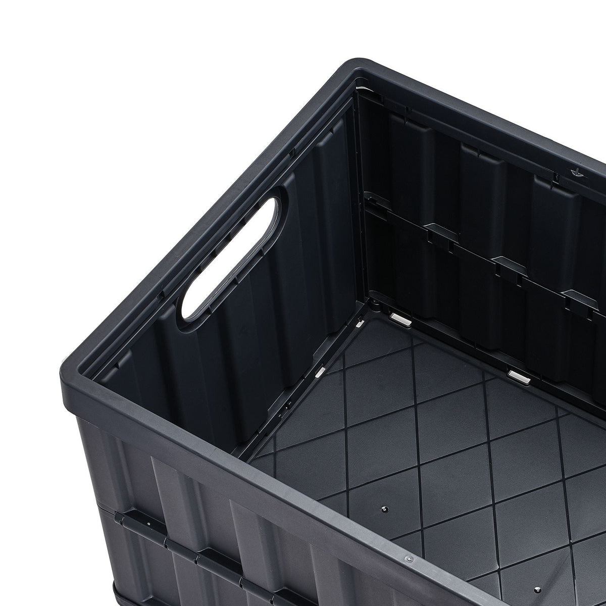 Collapsible Storage Bins with Lids, 65L 3 Packs, Folding Plastic Stackable Utility Crates with Handles, Large Heavy Duty Containers for Clothes, Toys, Books, Snack, Shoes, and Grocery Organizing