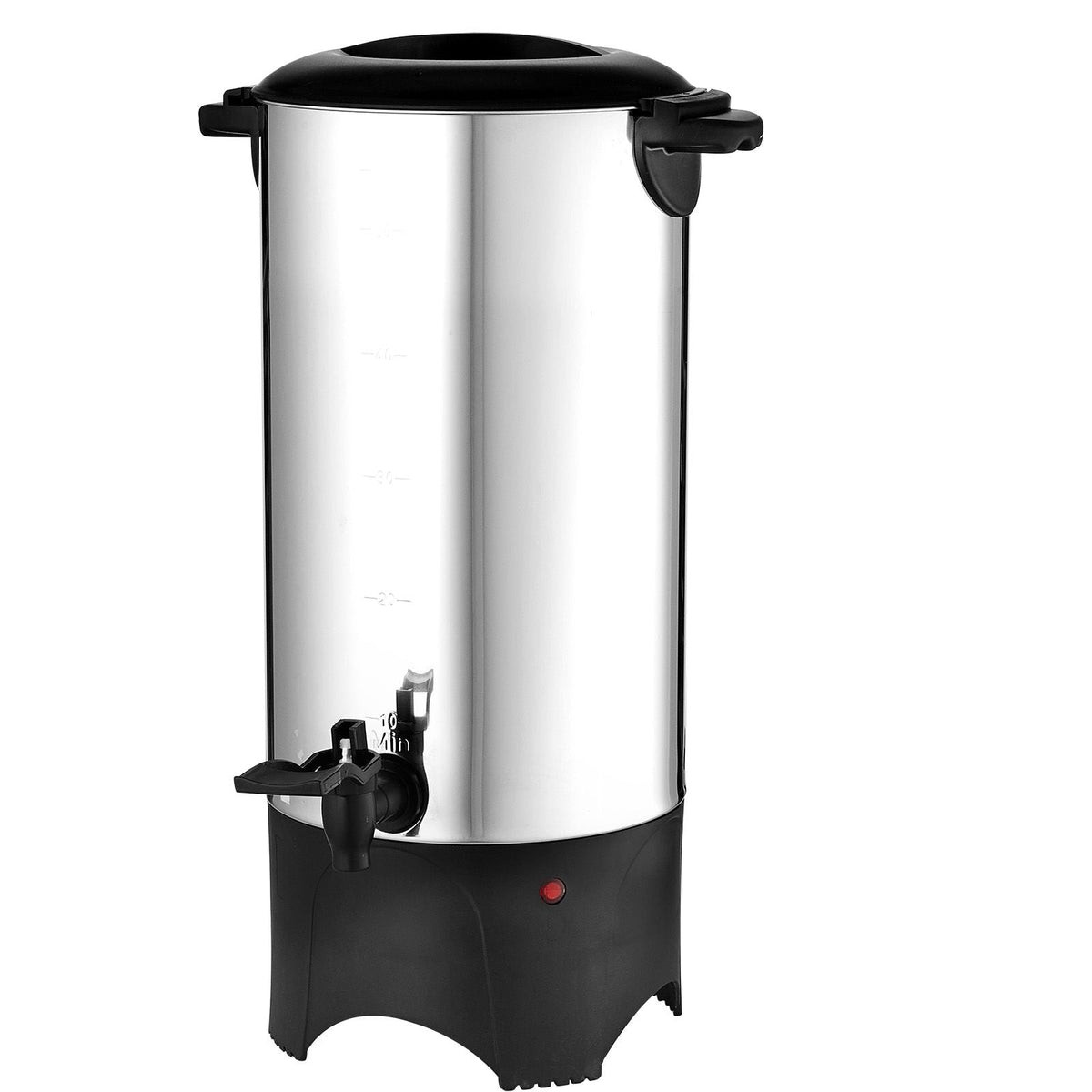 Commercial Coffee Urn, 50 Cups Stainless Steel Large Coffee Dispenser, 1000W 110V Electric Coffee Maker Urn For Quick Brewing, Hot Water Urn with Detachable Power Cord for Easy Cleaning, Silver