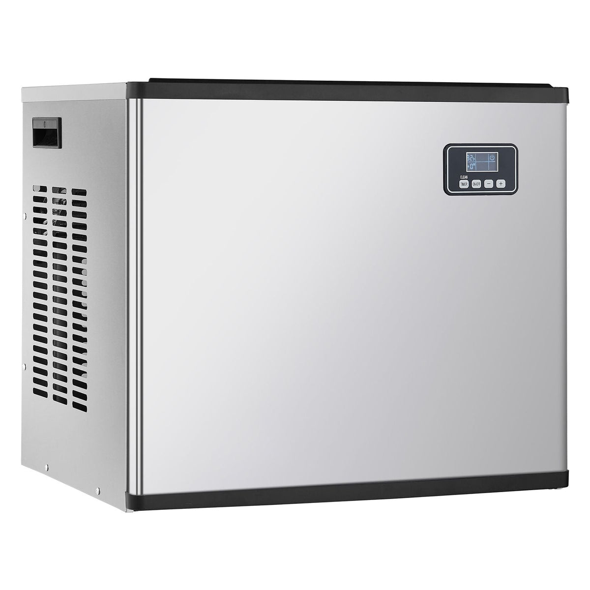 Commercial Ice Maker Machine - Head, 360 Lbs/Day Stainless Steel Ice Machine with Self-Cleaning, Scheduled Ice-Making, Adjustable Thickness, Ideal for Restaurant Bar Cafe Hotel - Head Only