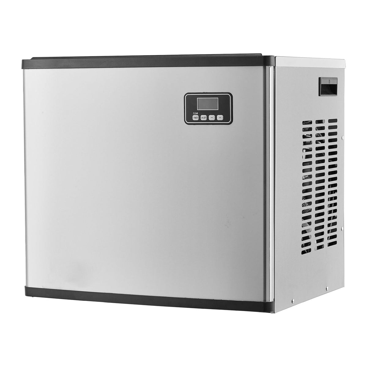Commercial Ice Maker Machine - Head, 360 Lbs/Day Stainless Steel Ice Machine with Self-Cleaning, Scheduled Ice-Making, Adjustable Thickness, Ideal for Restaurant Bar Cafe Hotel - Head Only