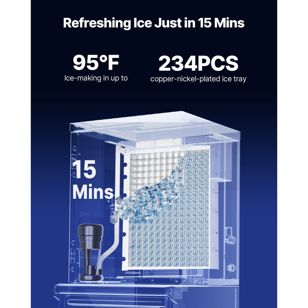 Commercial Ice Maker Machine - Head, 800 Lbs/Day Stainless Steel Ice Machine with Scheduled Ice-Making, Self-Cleaning, Adjustable Thickness, Ideal for Restaurant Bar Cafe Hotel - Head Only