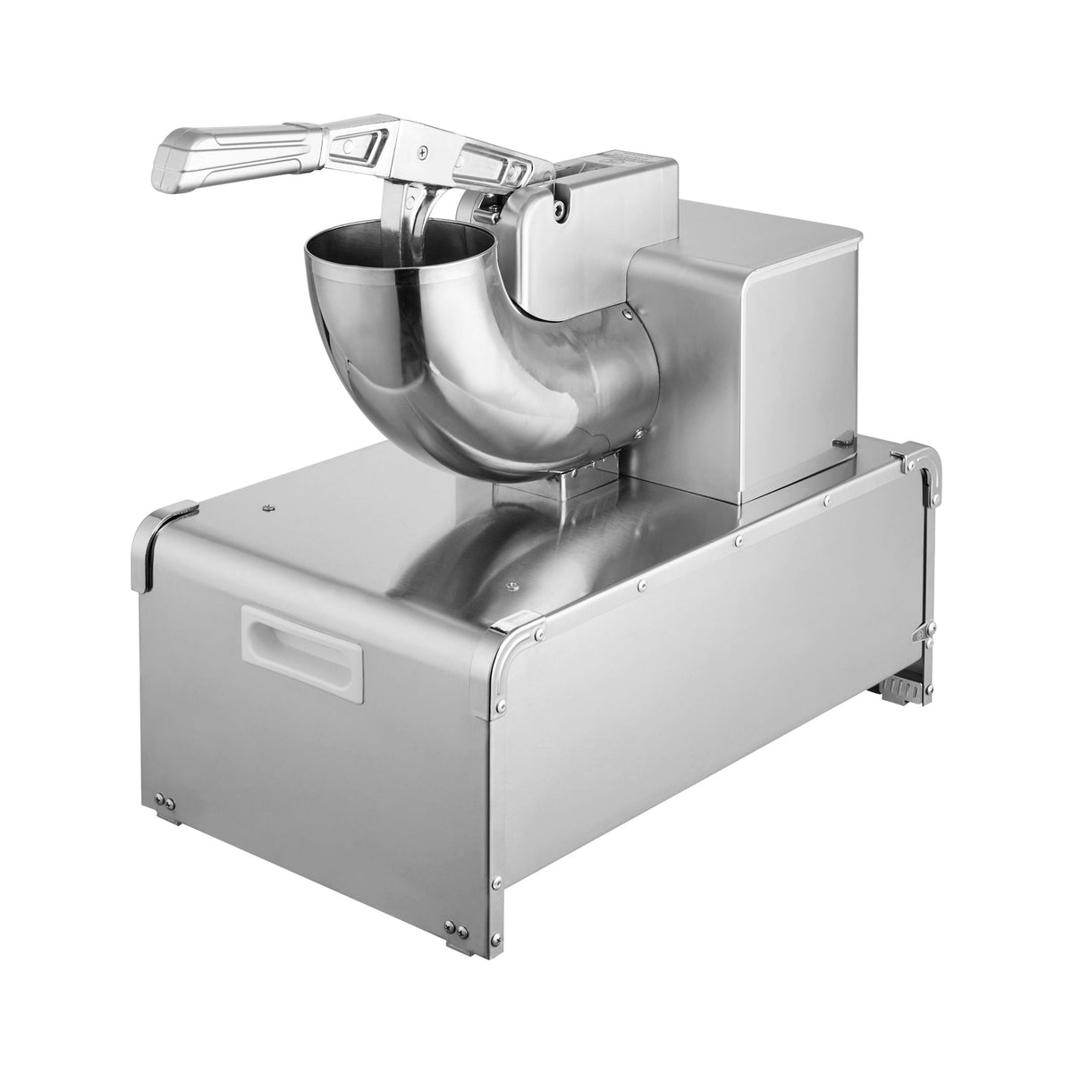 Commercial Ice Shaver Machine, 661 LBS/H Electric Ice Crusher with Replaceable Container, 350W Premium Motor, 4 Blades, Shaved Snow Cone Machine Ice Maker for Dessert Shop Bar Party, Silver