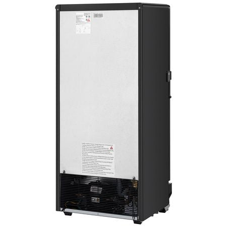 Commercial Merchandiser Refrigerator, 5.7 CU.FT Glass Door Display Refrigerator Upright Fridge, Beverage Refrigerator Cooler Merchandiser with 3 Adjustable Shelves and Soft LED Light, Black