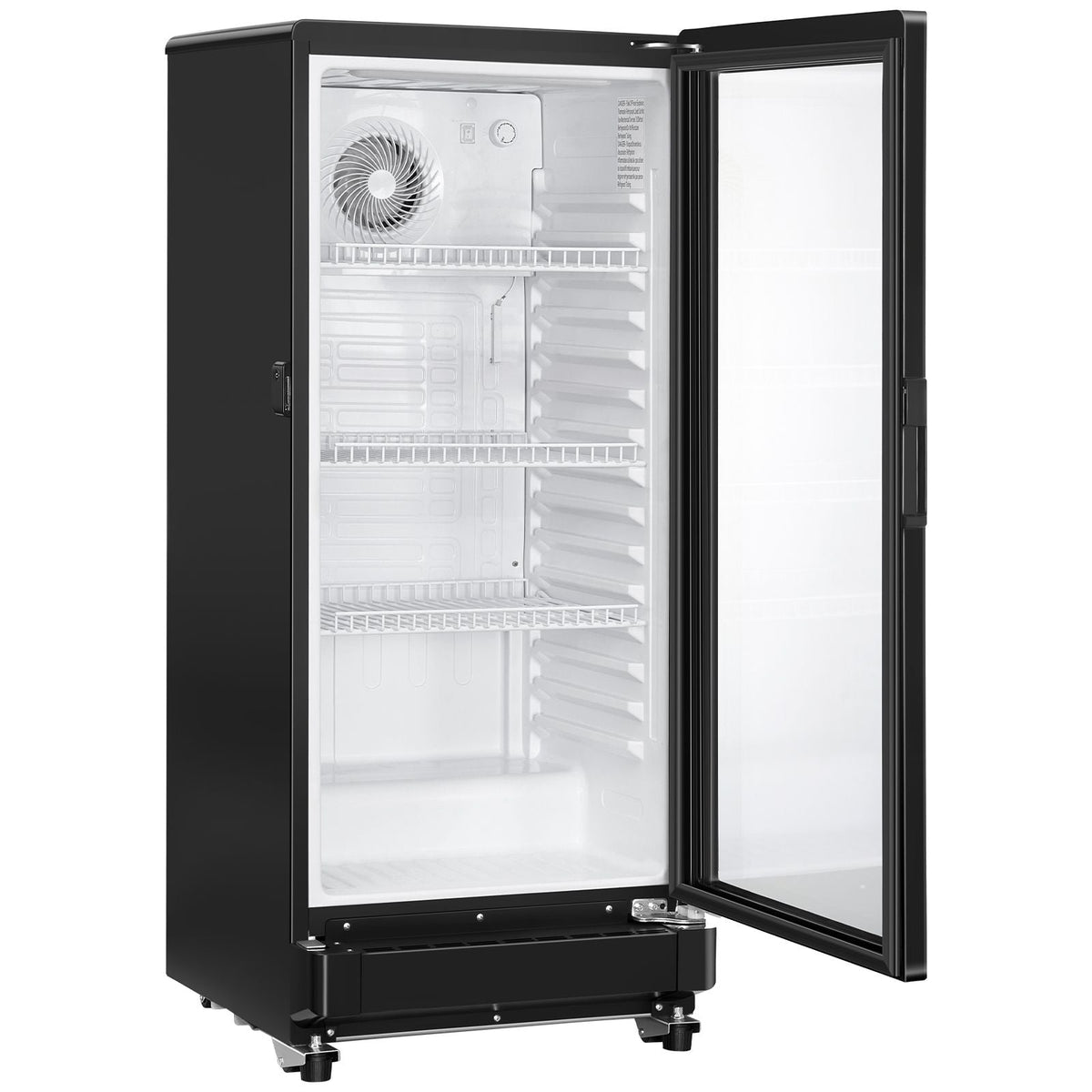 Commercial Merchandiser Refrigerator, 5.7 CU.FT Glass Door Display Refrigerator Upright Fridge, Beverage Refrigerator Cooler Merchandiser with 3 Adjustable Shelves and Soft LED Light, Black