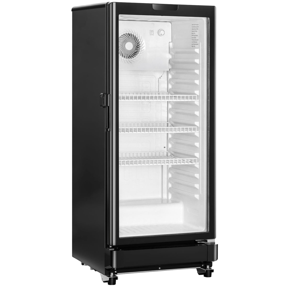 Commercial Merchandiser Refrigerator, 5.7 CU.FT Glass Door Display Refrigerator Upright Fridge, Beverage Refrigerator Cooler Merchandiser with 3 Adjustable Shelves and Soft LED Light, Black