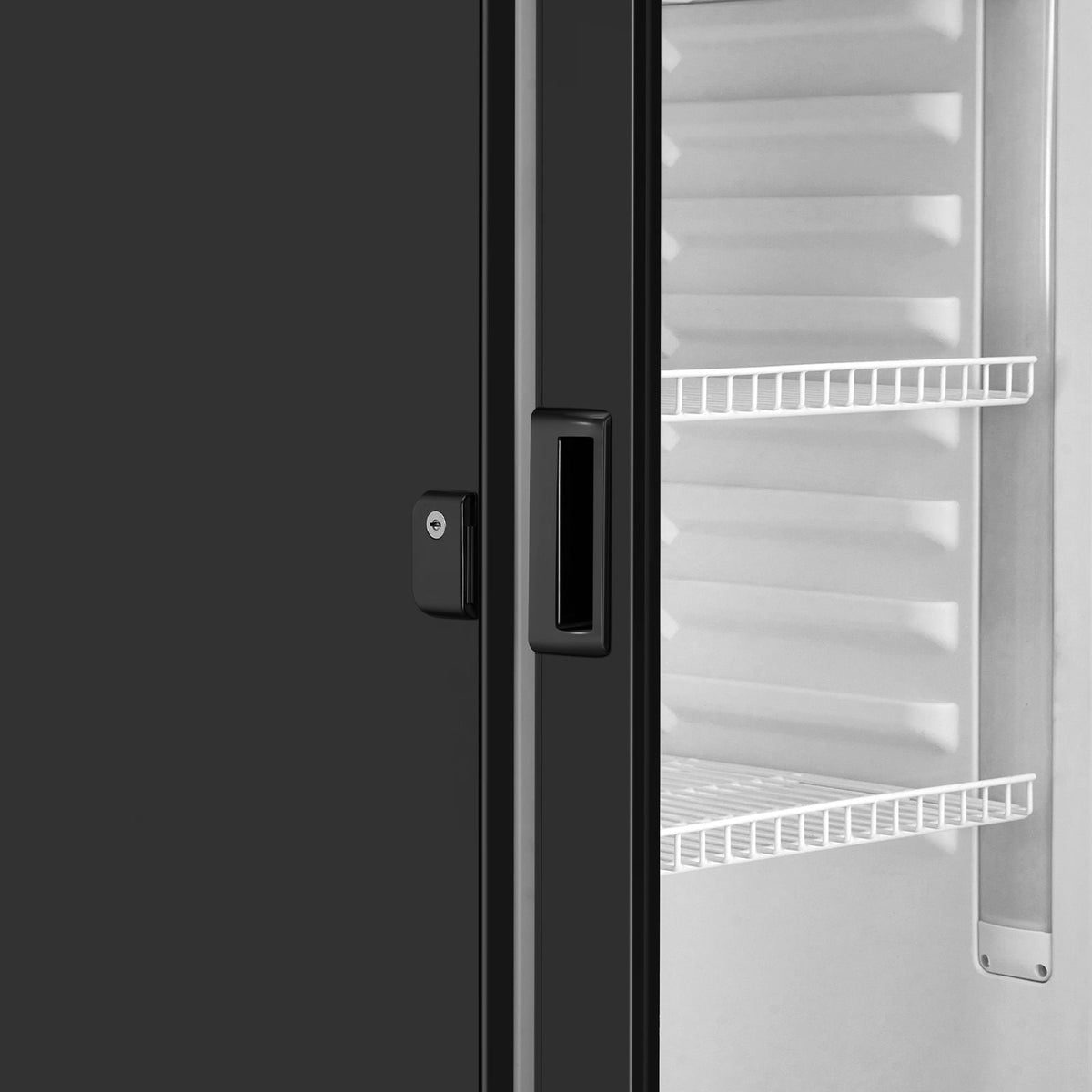 Commercial Merchandiser Refrigerator, 6.9 CU.FT Glass Door Display Refrigerator, Beverage Refrigerator Cooler Merchandiser with Adjustable Shelves, Soft LED Light, Customizable Lightbox, Black