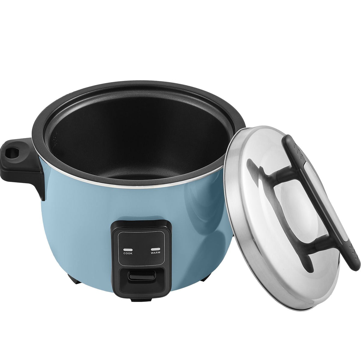Commercial Rice Cooker, 50-Cup Rice Cooker, 10.57 Qt / 10 Liter Large Rice Cooker and Warmer with Nonstick Inner Pot, Fast Cooking and 24-Hour Keep Warm, with Rice Cup and Paddle, for Restaurant
