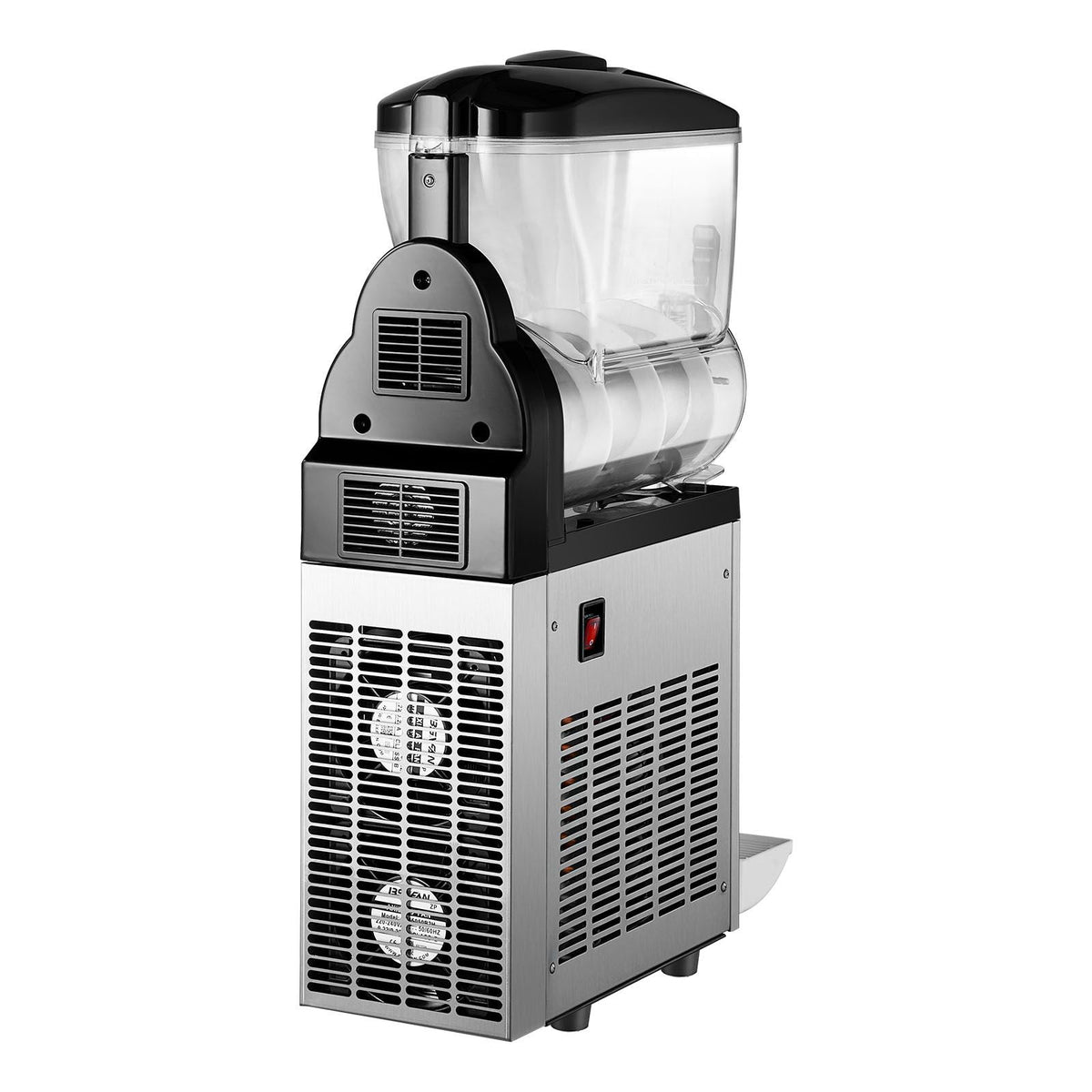 Commercial Slushy Machine, 12L Single Tank Frozen Drink Machine, 48 Cups Stainless Steel Margarita Smoothie Frozen Drink Maker, Slushie Maker for Home Party Restaurants Cafe Bars