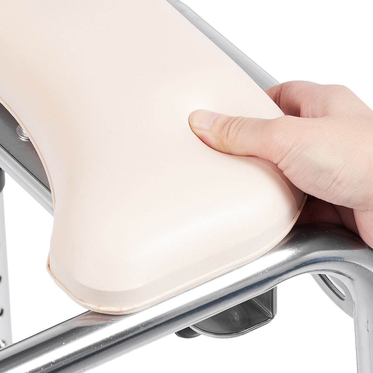 Commode Chair, Bedside Commode with Padded Seat, Drop-Down Arms, 7-Level Adjustable Height, 5.8L Removable Bucket, Easy to Assemble, 350LBS Capacity, Portable Toilet for Adults Seniors
