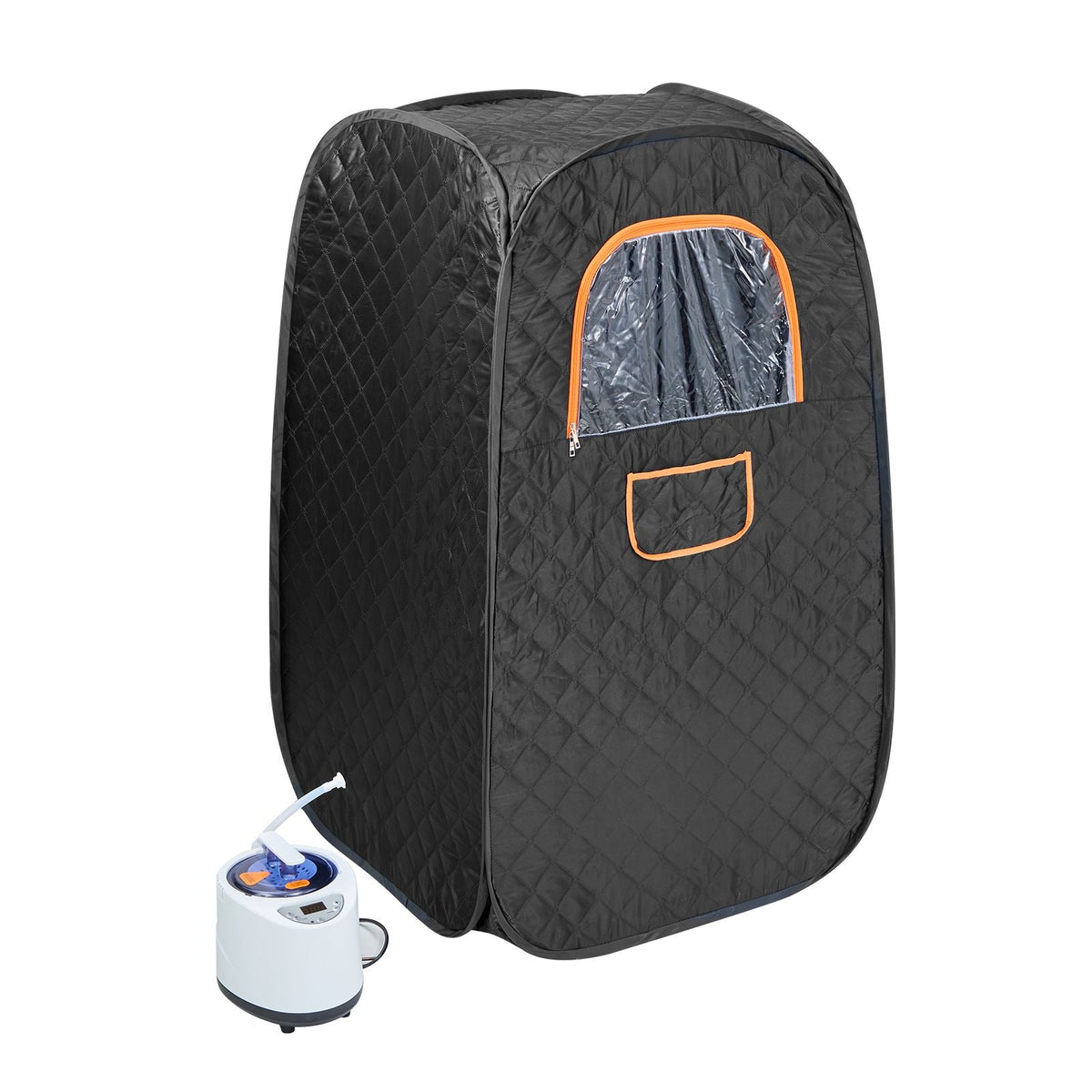 Compact Portable Steam Sauna Tent, 1200 Watt Sauna Blanket with Chair & Storage Bag, Home Therapeutic Sauna Tent for Detox Relaxation, Time & Temperature Remote Control Personal Sauna for Home