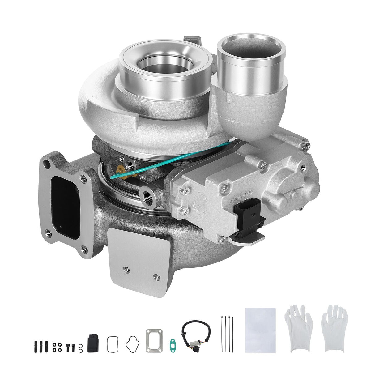 Complete Turbo Turbocharger Kit with Solenoid Valve, Compatible with 2013-2018 Dodge Ram 2500 3500 ISB 6.7L I6 ISB Turbo Diesel Engine, Replace# 5327046HX, 5326055HX, 5326056HX, 68212739AA