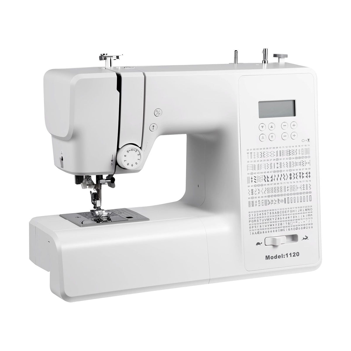 Computerized Sewing Machine, 200 Stitch Applications, with LCD Screen, Foot Pedal and LED Light, Heavy-Duty Metal Frame, Digital Sewing Machine with Powerful Motor for Crafts and Mending
