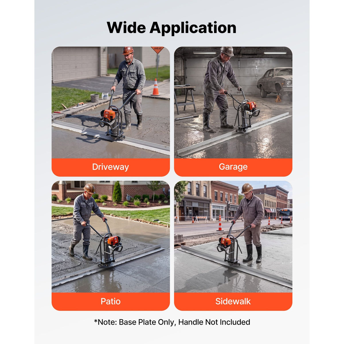 Concrete Screed Blade 10 ft Length Aluminum Alloy Board Leveling Tool, 5.3 in Wide Straight Edge, Wide Coverage, Replacement Surface Leveler for Driveway, Patio, Sidewalk, Garage Floor Finishing