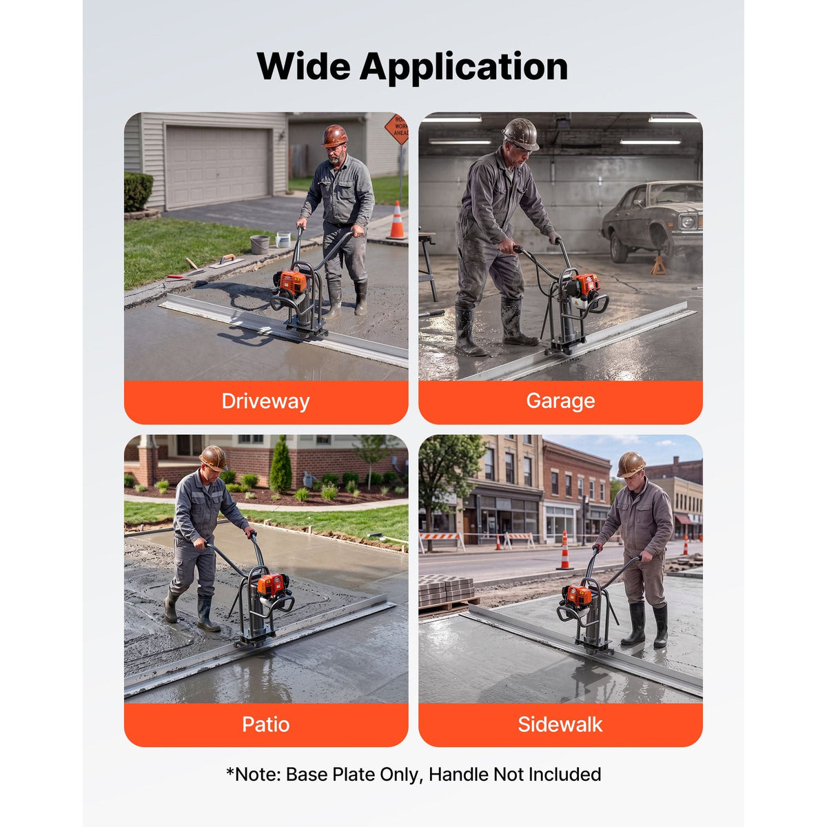 Concrete Screed Blade 8 ft Length Aluminum Alloy Board Leveling Tool, 5.3 in Wide Straight Edge, Wide Coverage, Replacement Surface Leveler for Driveway, Patio, Sidewalk, Garage Floor Finishing