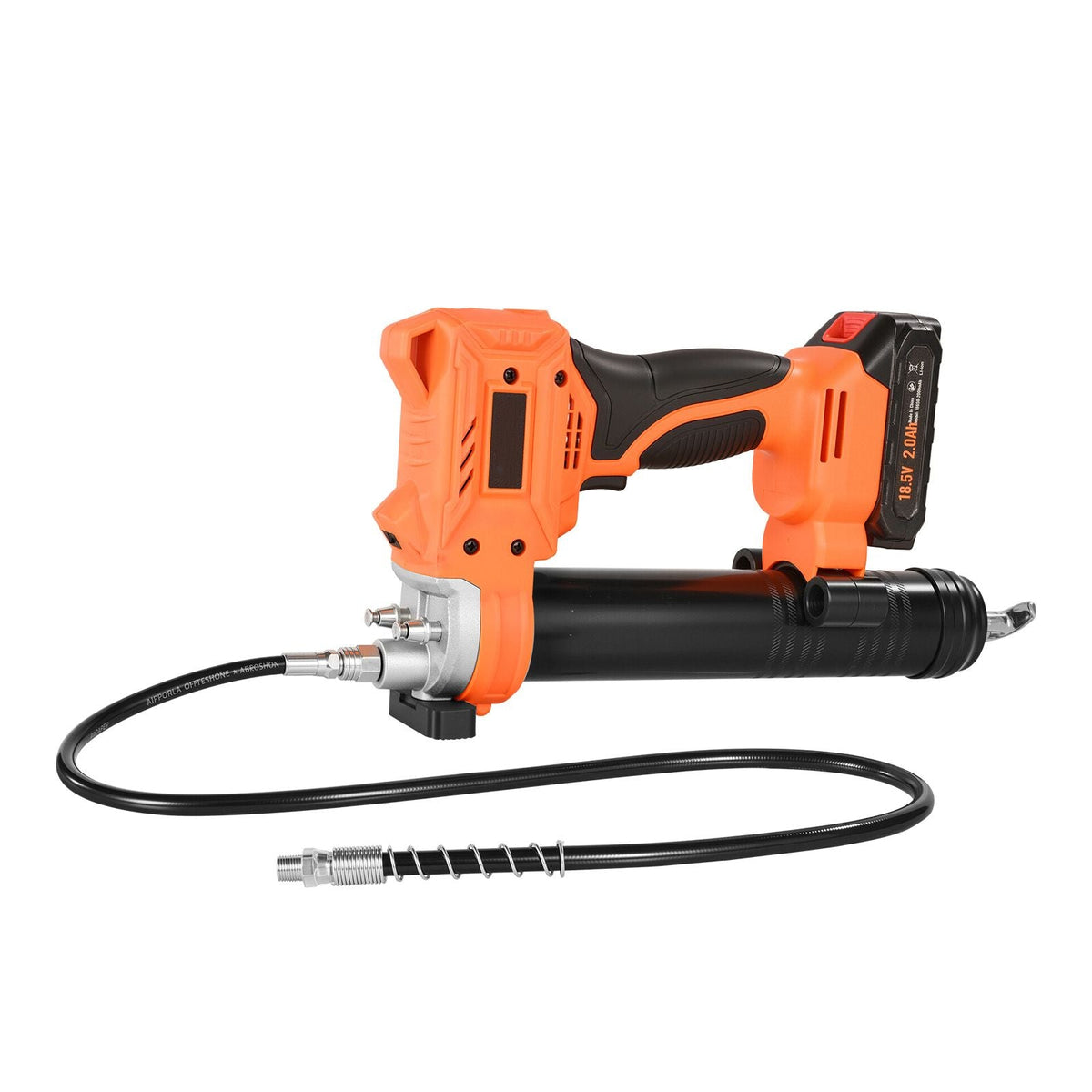 Cordless Grease Gun, 8000 PSI Max Pressure, 20V Electric Grease Gun with 2.0 Ah Battery & LED Light, 35.4-inch Long Hose & Carrying Case, Variable Speed Triggers, Vehicles or Machines Greasing