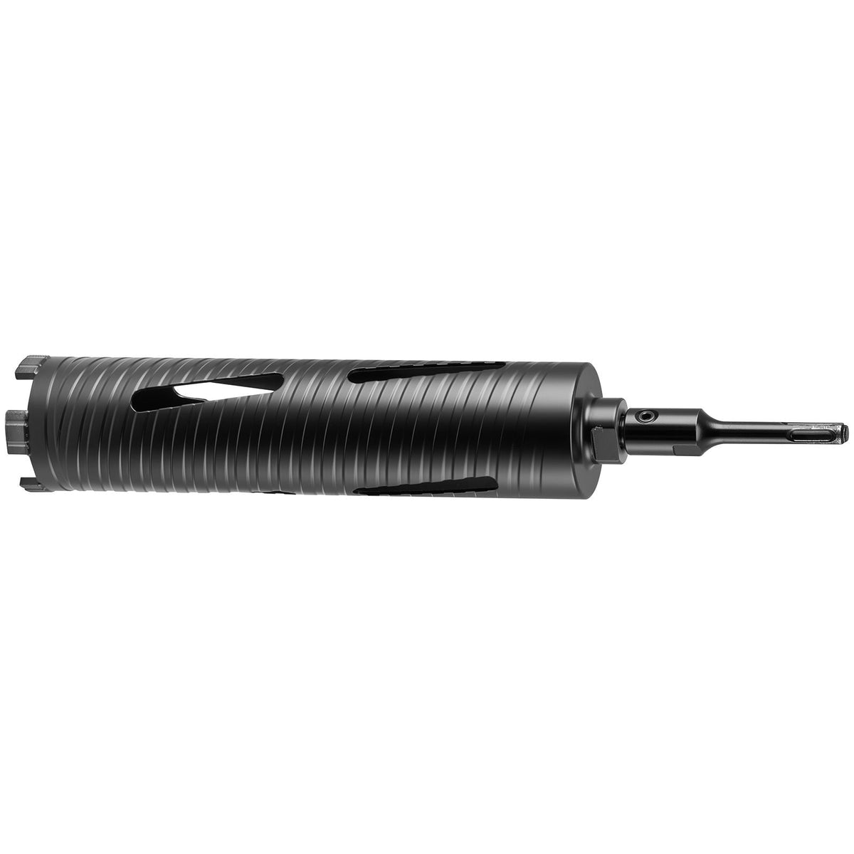 Core Drill Bit, 2-1/2 inch Diameter, 9-1/2 inch Drilling Depth, 5/8-11 Internal Thread, Diamond Dry Coring Bit with 3 Adapters, Pilot Drill and Hex Wrench, for Concrete, Red Bricks, and Masonry