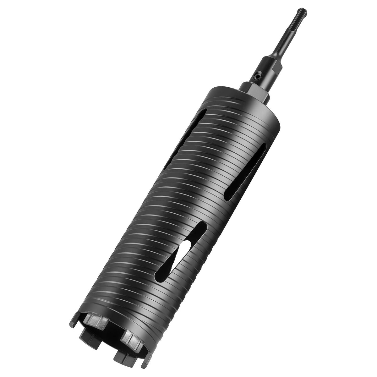 Core Drill Bit, 3 inch Diameter, 9-1/2 inch Drilling Depth, 5/8-11 Internal Thread, Diamond Dry Coring Bit with 3 Adapters, Pilot Drill and Hex Wrench, for Concrete, Red Bricks, and Masonry