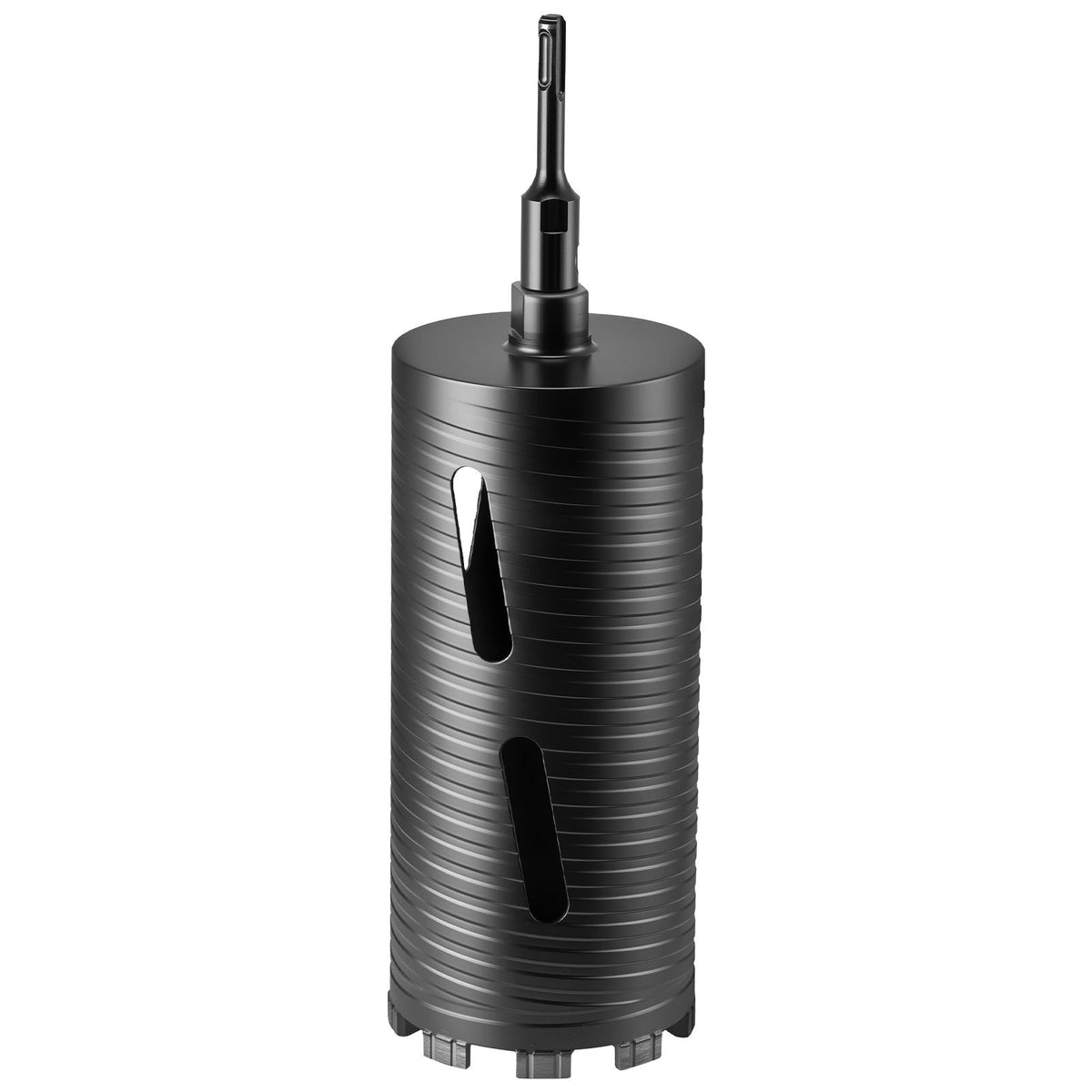 Core Drill Bit, 4-1/2 inch Diameter, 9-1/2 inch Drilling Depth, 5/8-11 Internal Thread, Diamond Dry Coring Bit with 3 Adapters, Pilot Drill and Hex Wrench, for Concrete, Red Bricks, and Masonry