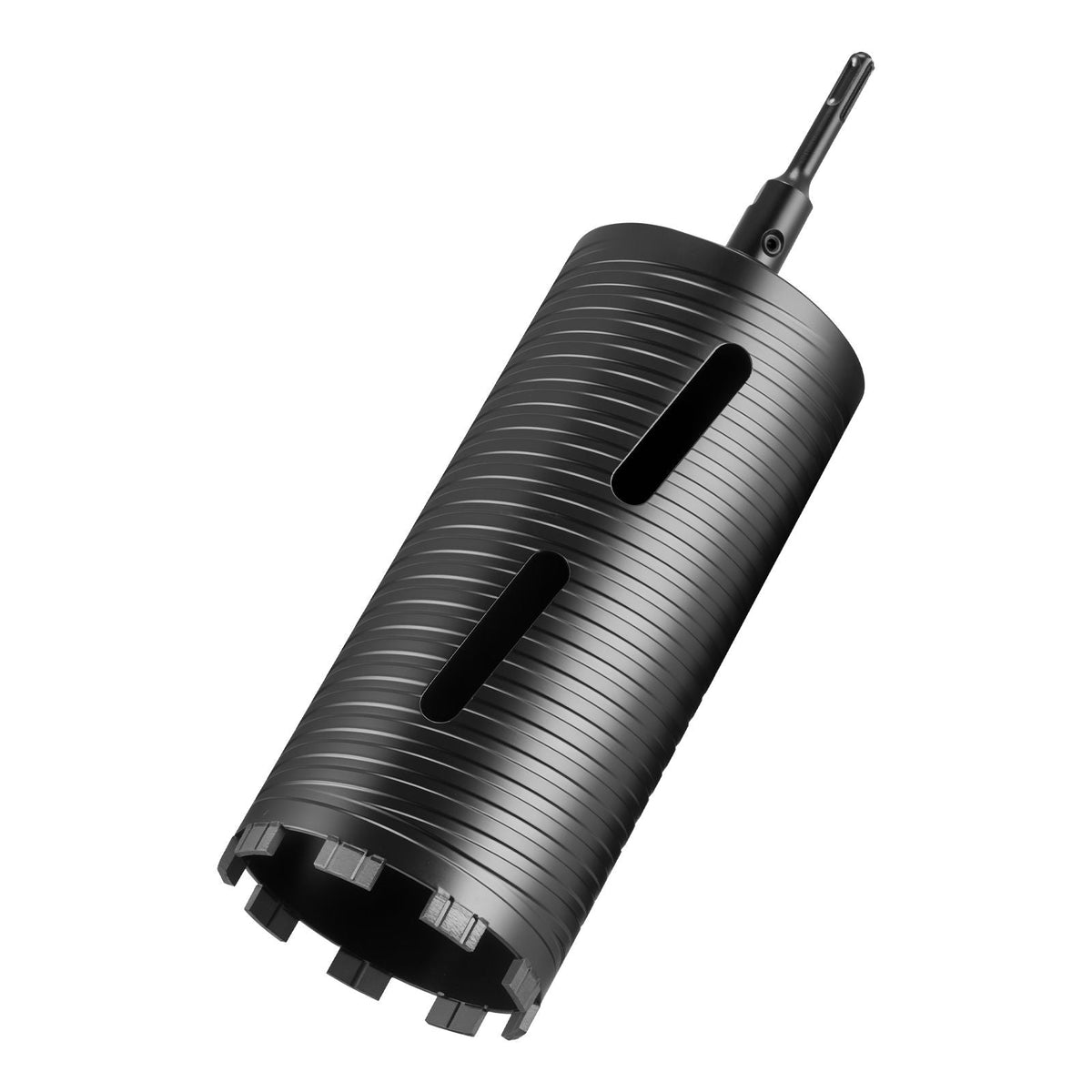 Core Drill Bit, 4-1/2 inch Diameter, 9-1/2 inch Drilling Depth, 5/8-11 Internal Thread, Diamond Dry Coring Bit with 3 Adapters, Pilot Drill and Hex Wrench, for Concrete, Red Bricks, and Masonry
