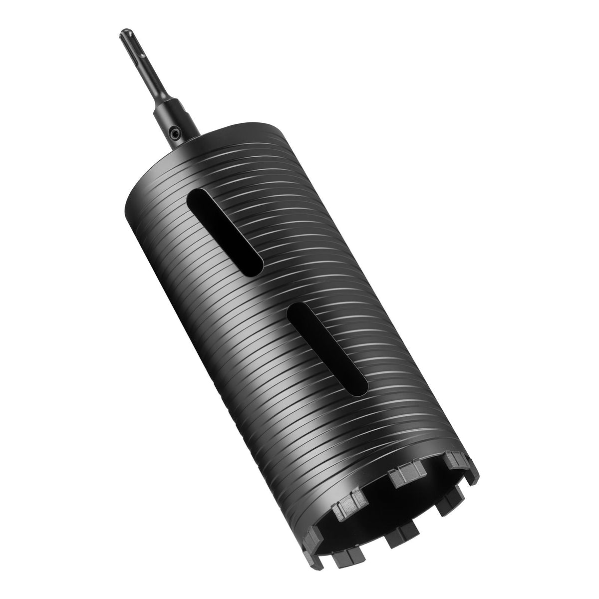 Core Drill Bit, 4-1/2 inch Diameter, 9-1/2 inch Drilling Depth, 5/8-11 Internal Thread, Diamond Dry Coring Bit with 3 Adapters, Pilot Drill and Hex Wrench, for Concrete, Red Bricks, and Masonry