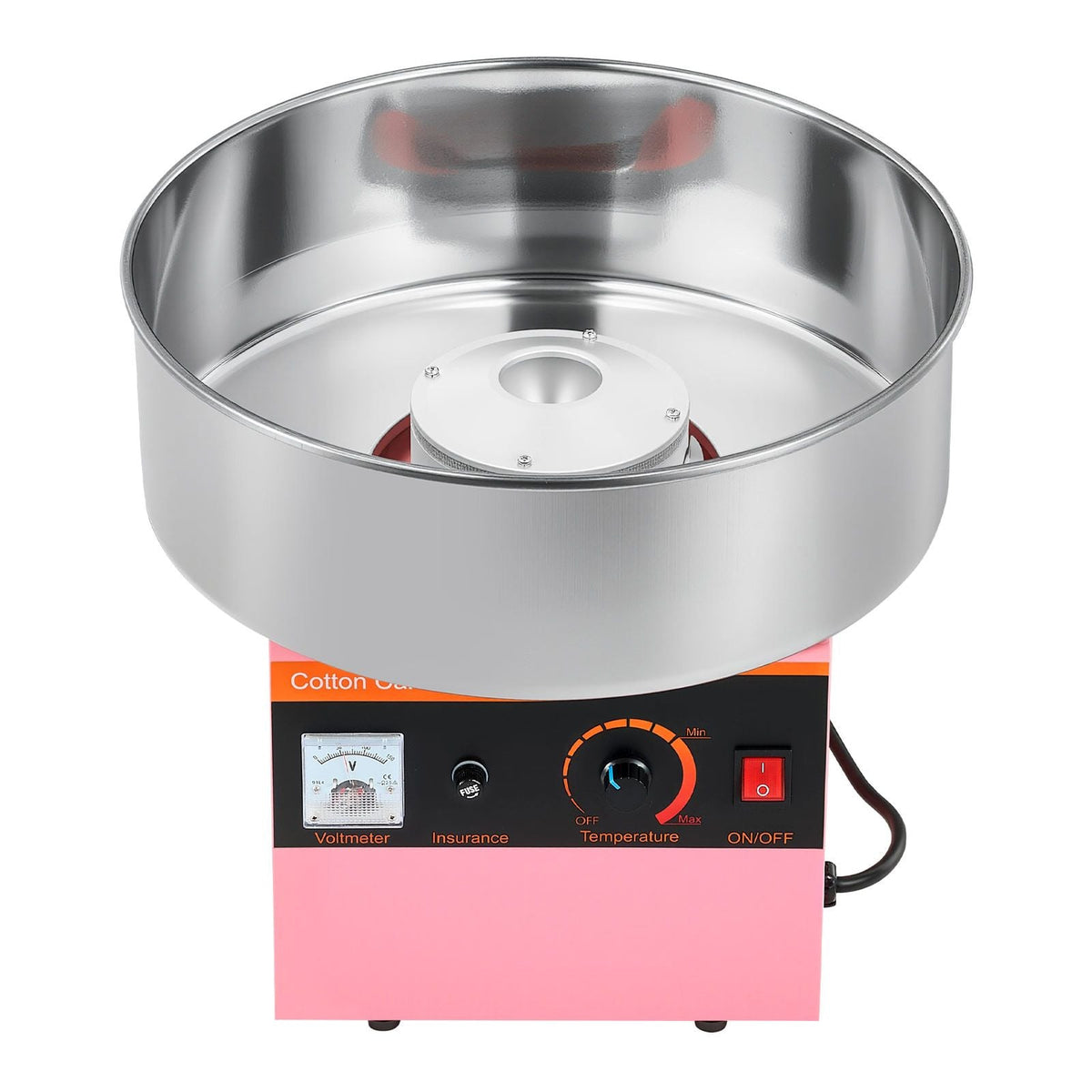 Cotton Candy Machine Commercial, 1000W Electric Candy Floss Maker, Easy Use with 15 inch Stainless Steel Bowl and Sugar Scoop, Makes Hard Candy for Home Kids Birthday, Family Party, Pink