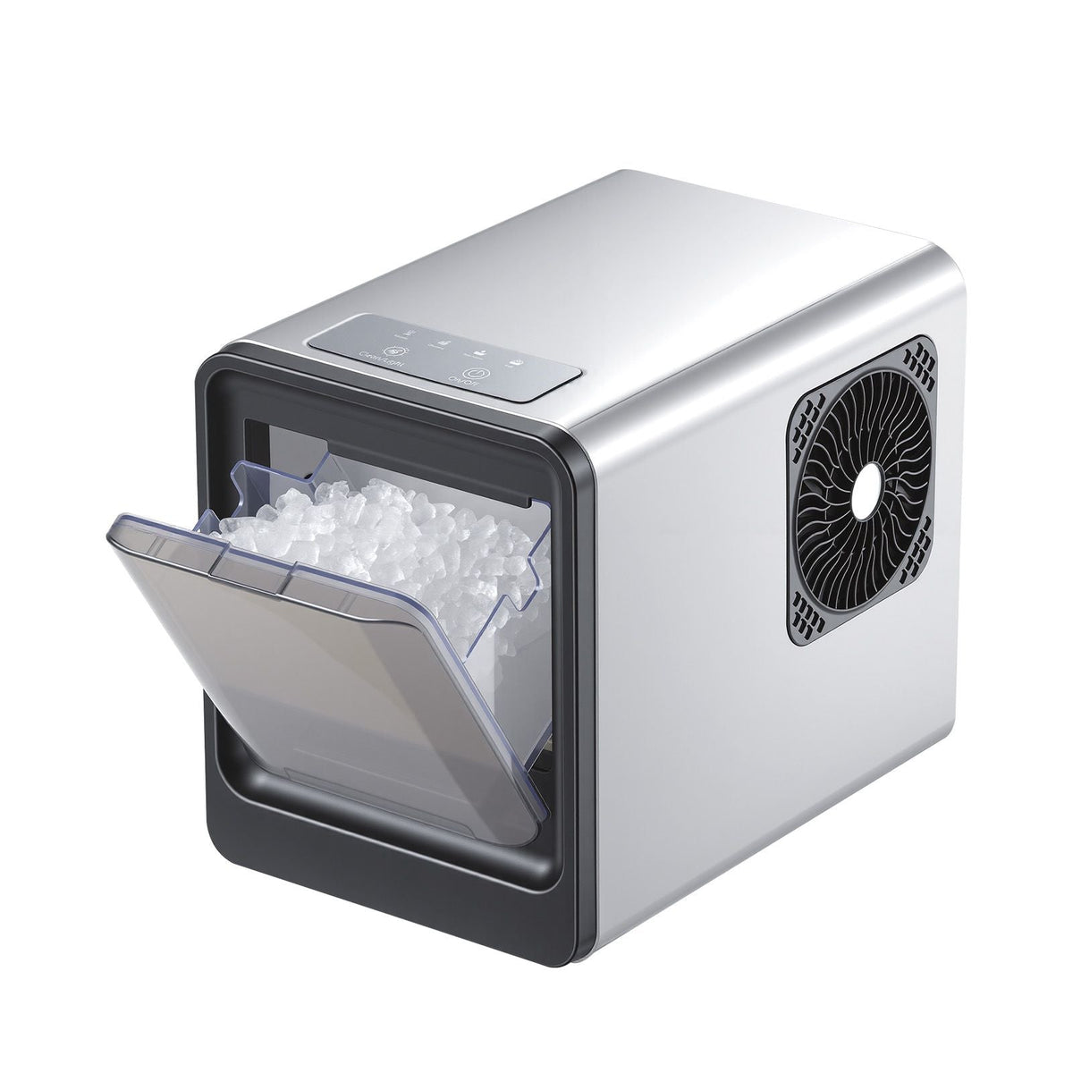 Countertop Ice Maker, 33 lbs per Day, Self-Cleaning Portable Machine with Scoop, Drawer-Style Ice Access, Nugget Ice-Making Machine with Chewable Ices for Home, Kitchen, Office, Bar & Party