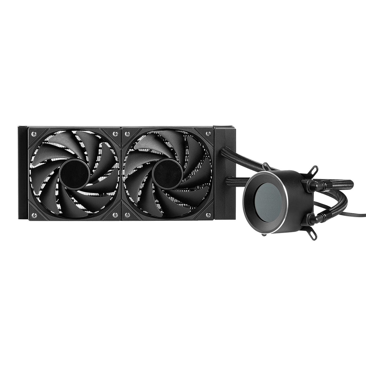 CPU Liquid Cooler, AIO CPU Water Cooler - 120mm PWN Fans, Pump, 1.8'' Display, Max. 2200RPM CPU Cooling Fan, Efficient Black PC Water Cooler for Intel 115X/1366/2011/1700/1200, AMD AM4/AM5