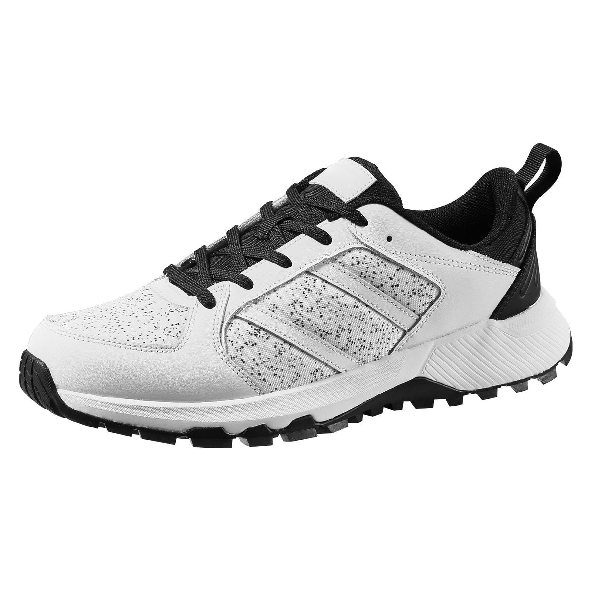 Cross Training Shoes, W Width Sneakers US Size 8, Wide Toe Box Shoes with Arch Support & Adjustable Lace-up, Training Shoes for Running, Gymnastics, Dog Walking, and Weightlifting (White)