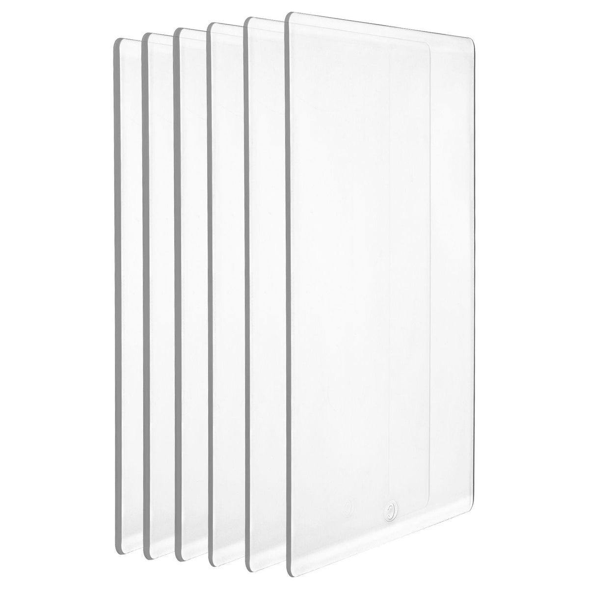Cutting Plates, 6 Pcs, 8.86 x 6.14 in, Clear Polycarbonate Material, Die Cut Pads Compatible with Die Cutting and Embossing Machine KM-1860, for Scrapbooking, Card Making, Crafting