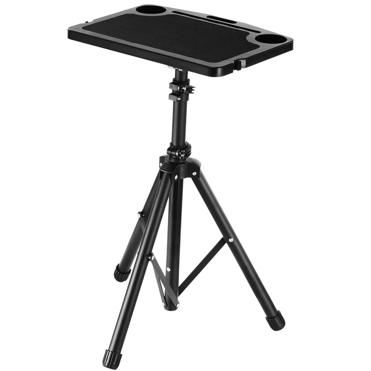 Cycling Desk, Stationary Foldable Adjustable Bike Trainer & Treadmill Desk with Triangle Support, Non-Slip Multi-Slot Bike Trainer Fitness Desk with Handle Bar, Fit for Home Office Exercise